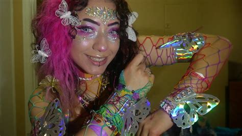 Raver Girl Gets Ready For Edc Las Vegas 2019 Day 3 Makeup Outfit