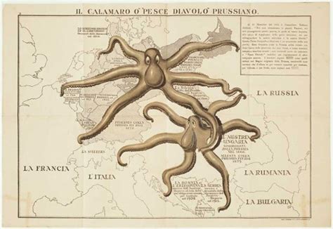 the octopuses of war ww1 propaganda maps in pictures thématique