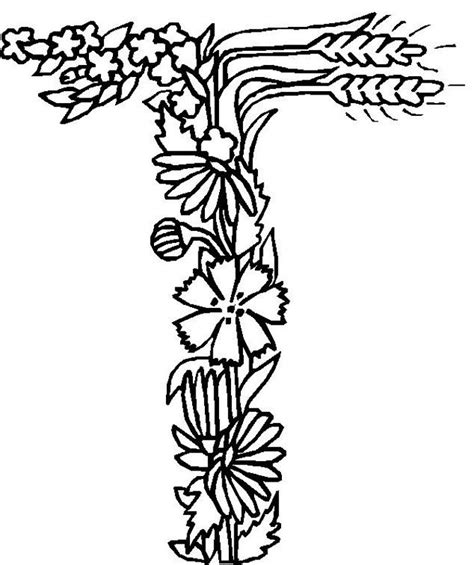 alphabet flowers  views alphabet flower  coloring pages