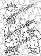 Muppet Bunsen Beaker sketch template
