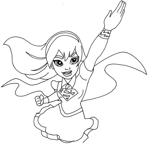 superhero girls coloring pages home family style  art ideas