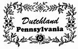 Pennsylvania Dutchland sketch template