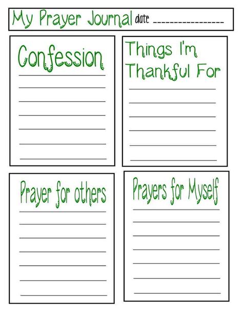 printable prayer journal pages  kids   choose