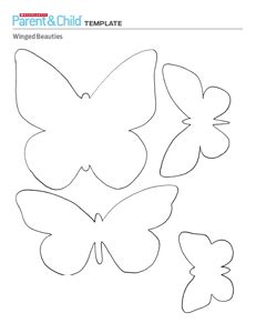 template  wax paper butterflies paper butterflies parent child