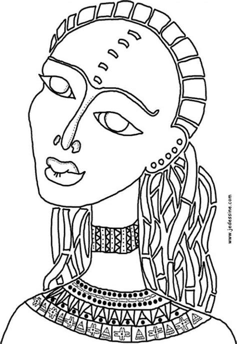 african color sheets  kids african woman africa coloring pages