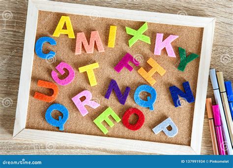 colorful english alphabet   pin board background english language