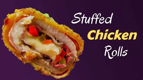 Stuffed Chicken Rolls Easy Chicken Recipes For Dinner Youtube