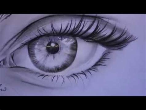 Disegni facili e belli, schizzo di una ragazza, dipinto con matite colorate . Come disegnare un occhio TUTORIAL - YouTube