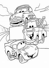 Coloring Cars Disney Pages Printable Car Sheet Activity Print Sheets Colouring Kids Printables Color Pixar Movie Mcqueen Boys Mater Lightning sketch template