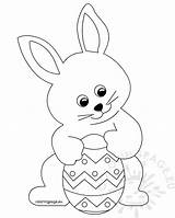Easter Bunny Egg Cute Holding Coloring Pages Colouring Eggs Coloringpage Eu Rabbit Kids Drawing Book Template Choose Board sketch template