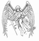 Angel Coloring Pages Drawing Printable Characters Drawings sketch template
