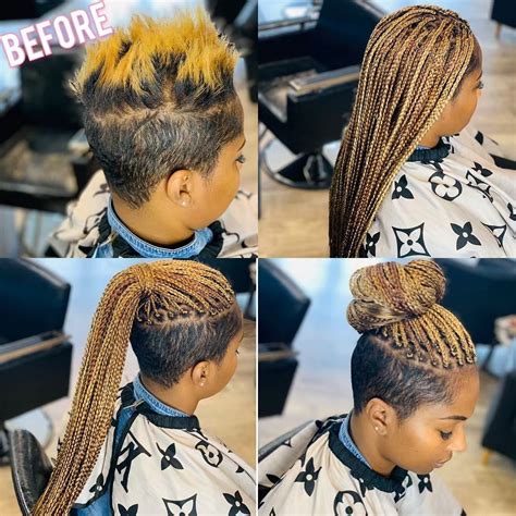 box braids  shaved sides   dimecorazonteestoyescuchando