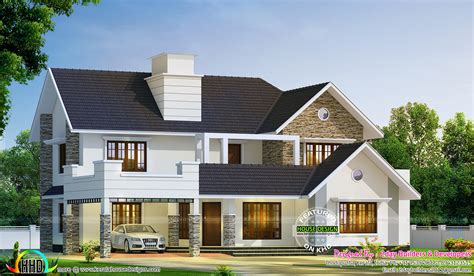 sq ft semi contemporary  colonial style kerala home design  floor plans