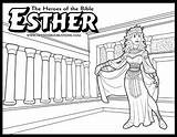 Coloring Esther sketch template
