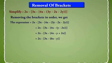 removal  brackets   algebraic expression youtube