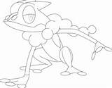 Coloring Pokemon Froakie Template sketch template