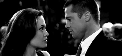 brad pitt angelina jolie black and white find and share on giphy