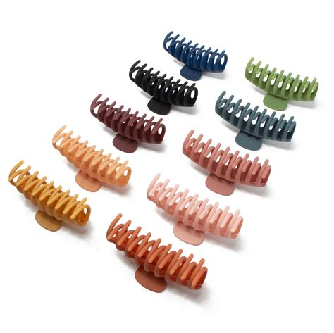 pack   hair claw clips  long  trendy colors etsy