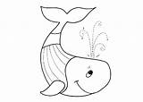Coloring Whale Cartoon Baby Pages sketch template