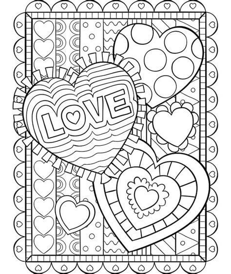 valentine mandala coloring page  print  color