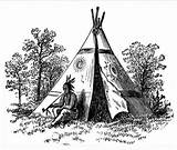 Coloring Pages American Native Indian Teepee Indians Books Realistic Adult Tipi Tattoos Color Designs Hubpages Northwest Clip Coast Americans Symbols sketch template