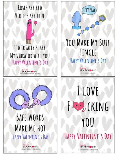 printable naughty valentine cards updated bawdy bookworms