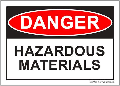 hazardous materials danger sign health  safety signs