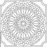 Coloring Pages Islamic Patterns Geometric Tiles Getcolorings Arabic Color sketch template