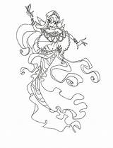 Coloring Mermaid Winx Club Stella Pages Deviantart Choose Board sketch template