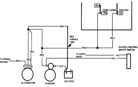 chevy  alternator wiring diagram wiring diagram