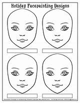Face Painting Paint Board Stencils Faces Template Templates Designs Kids Display Blank Easy Chart Boards Tutorials Servimg Blanks sketch template