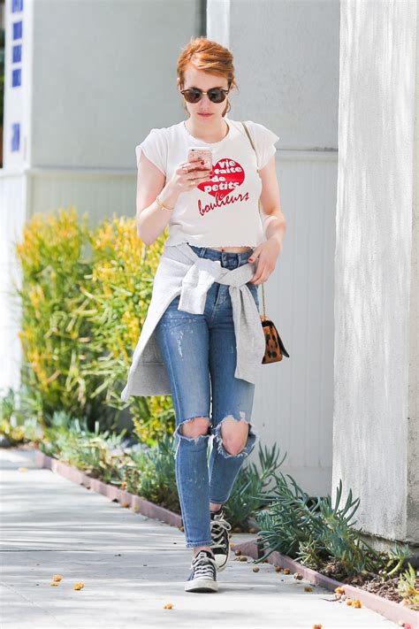 emma roberts how to wear celebrity street style