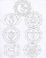 Chakra Coloring Chakras Pages Symbols Tattoo Painting Healing Mundo Hippie Arte Dot sketch template