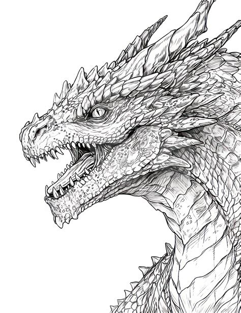realistic coloring pages  dragons