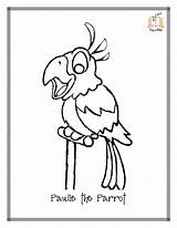 Parrot Perroquet Personnages Coloriages Getdrawings sketch template