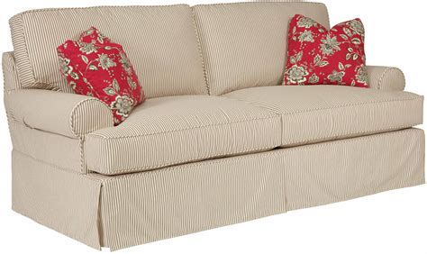 kincaid furniture samantha   samantha  seat sofa  slipcover tailoring loose pillow