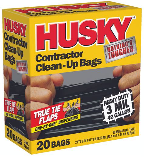 Husky Hk42wc020b 42 Gallon 3m Contractor Bag Black 073257190541 1
