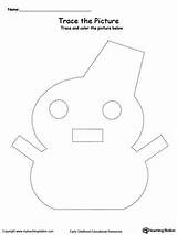 Snowman Tracing Worksheet Myteachingstation Trace sketch template