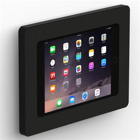 fixed slim wall ipad mini  tablet mount black