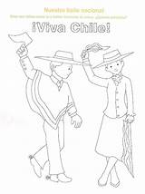 Chile Bailes Viva Tradicionales Baile Nortino Chilotes sketch template