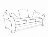 Sofa Coloring Draw Sketch Couch Template Southwest Style Pages Templates Kiva Fireplace Interiors sketch template