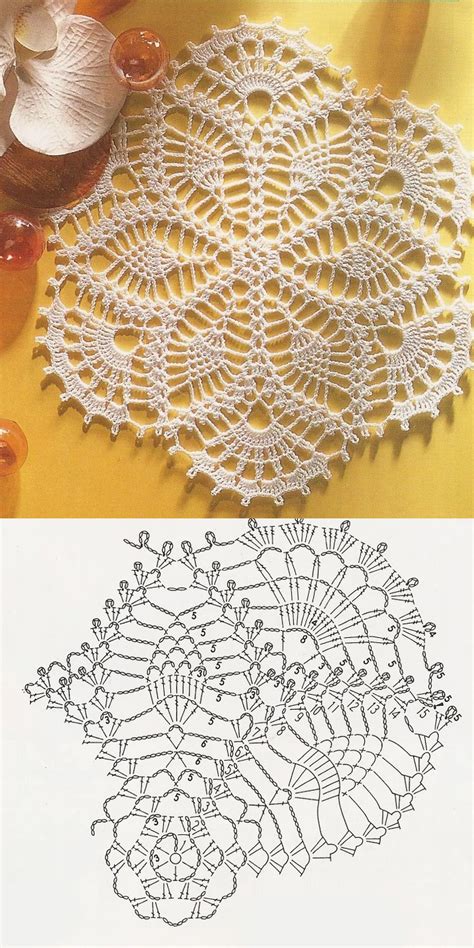 printable  crochet doily patterns  written instructions