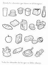 Alimentos Nutritivos Chatarra Comida Sonreír Aprende Preescolar Alimentacion sketch template