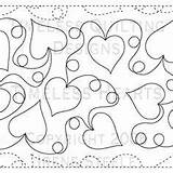 Patterns Quilting Hearts Designs Timeless Motion Quilt Machine Longarm Pantograph Paper Continuous Line Pattern Pantographs Templates Irene Steele Arm Long sketch template