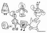 Spongebob Coloring Pages Printable Squarepants Friends Sandy Patrick sketch template