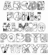 Coloring Alphabet Pages Printable Whole Animals Comments sketch template
