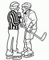 Hockey Coloring Pages Referee Printable Goalie Nhl Cartoon Drawing Clipart Arguing Player Mask Bruins Kids Colouring Sheet Cliparts Boston Daddy sketch template