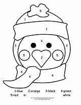 Coloring Winter Color Pages Number Penguin Kids Printable Worksheets Printables Kindergarten Preschool Numbers Write Cute Sheets Colour Learning Fun Print sketch template