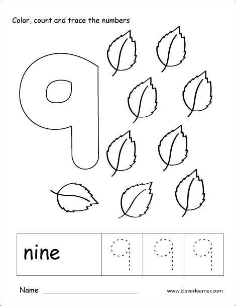 number  worksheet  preschool coloring worksheets  kindergarten numbers kindergarten
