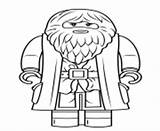 Coloriage Minifigure Pages Rubeus Hagrid Dobby Coloriages sketch template